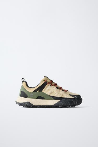 MULTI-PIECE TECHNICAL TRAINERS - Sand Brown by Zara