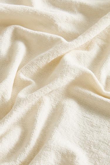 CHENILLE THROW - Mid-ecru by Zara
