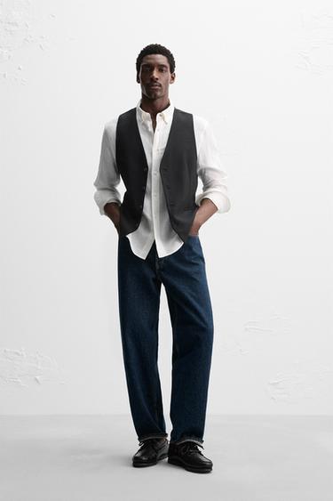 LIMITED EDITION RELAXED FIT WAISTCOAT - Black by Zara - Image 0