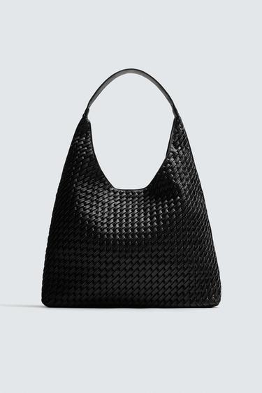 BRAIDED TOTE BAG - Black by Zara