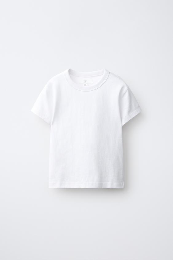 RUSTIC COTTON T-SHIRT - White by Zara - Image 0