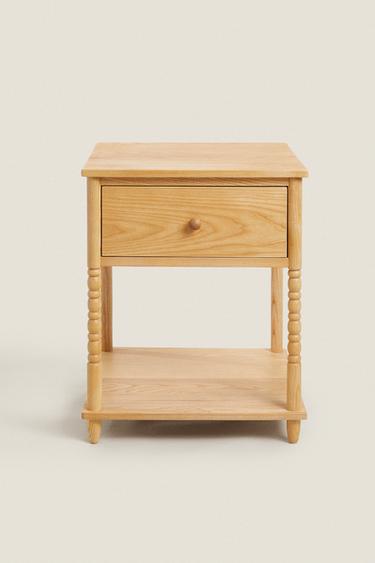 WOODEN BEDSIDE TABLE - Light beige by Zara - Image 0