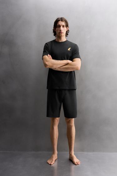 SURF GRAPHIC PRINT T-SHIRT - Black by Zara - Image 0