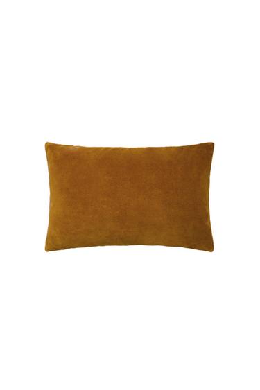 VELVET CUSHION COVER - Mustard by Zara