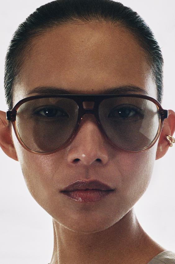 AVIATOR SUNGLASSES - Brown by Zara - Image 0