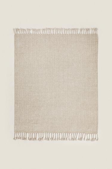 CHUNKY CHENILLE THROW - camel by Zara - Image 0