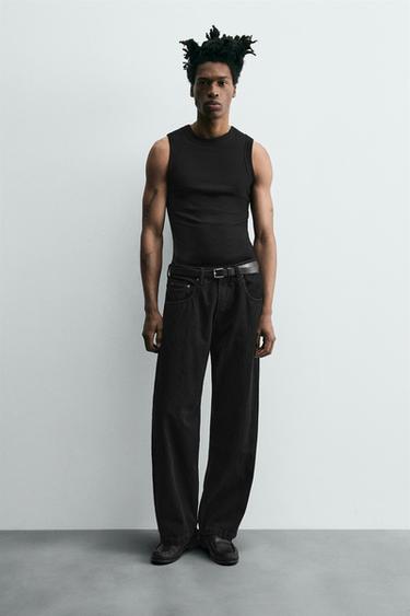 BAGGY FIT JEANS - Black by Zara - Image 0