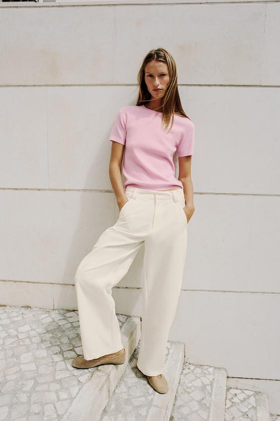 SOFT-TOUCH KNIT TOP - Pink by Zara - Image 0