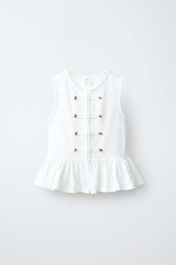 FROG FASTENING T-SHIRT - White by Zara - Image 0