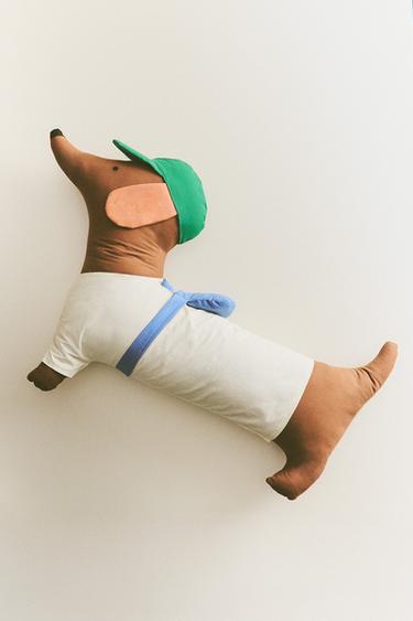 KIDS' DOG CUSHION - Brown by Zara
