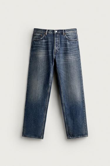 STRAIGHT-LEG JEANS - Blue by Zara