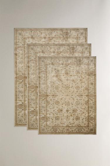 VINTAGE FLORAL RUG - Grey by Zara