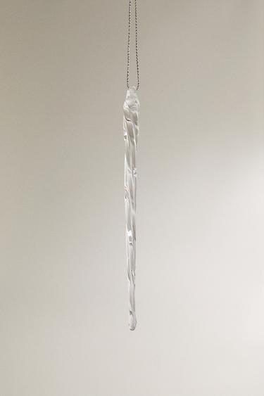 GLASS DROPLET CHRISTMAS TREE DECORATION - 990 by Zara