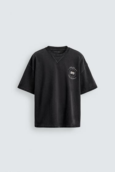 WASHED HORSE GRAPHIC SWEATSHIRT - Anthracite grey by Zara