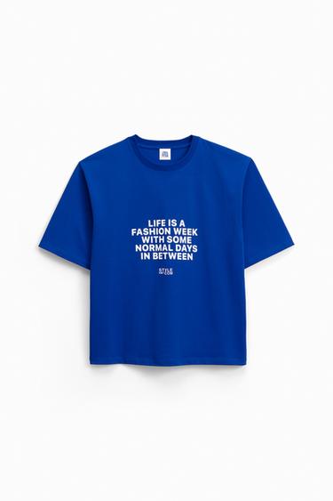 ZARA STYLENOTCOM T-SHIRT - Bluish by Zara - Image 0