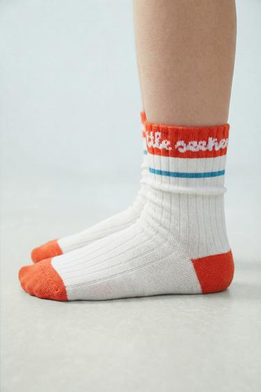 3-PACK OF ISABELLE VANDEPLASSCHE © STRIPED LONG SOCKS - Multicoloured by Zara