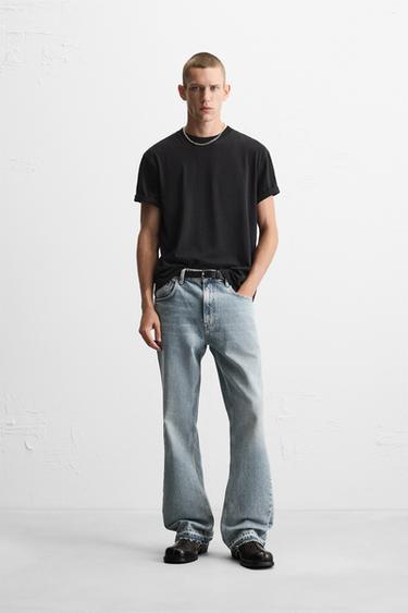 FLARE FIT JEANS - Blue by Zara