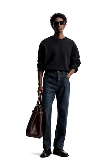 COTTON SWEATER - Black by Zara