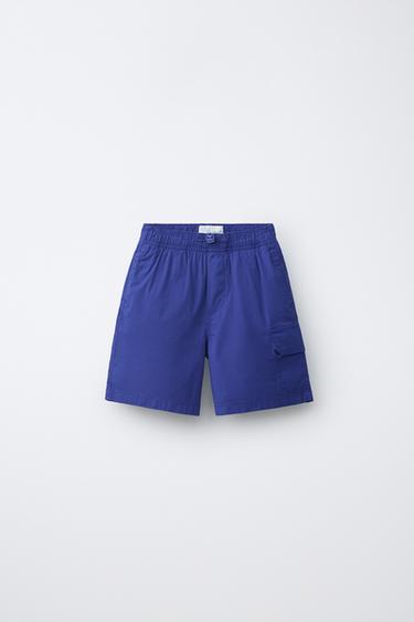 CARGO BERMUDA SHORTS - Ink blue by Zara