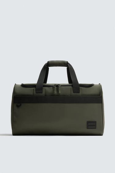 RUBBERISED TRAVEL BAG - Khaki Green by Zara