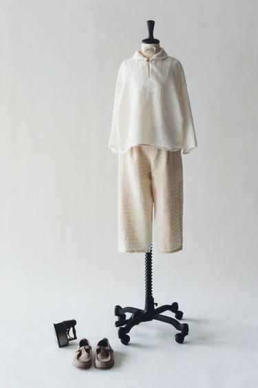 TEXTURED CHECK SHIRT - Ecru by Zara