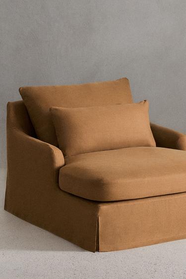 LOVESEAT 01 LINEN COVER - Mustard by Zara