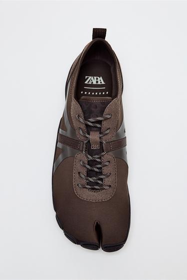 FLAT SPORTS SHOES - Brown by Zara