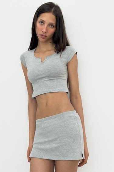 MINI SKORT - Grey marl by Zara