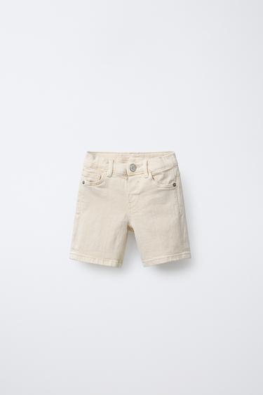 REGULAR TWILL BERMUDA SHORTS - Mid-ecru by Zara - Image 0