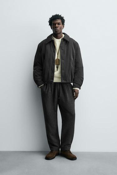 CROPPED FIT PADDED JACKET - Black by Zara - Image 0