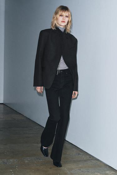 ZW COLLECTION BOOTCUT HIGH-WAIST JEANS - Black by Zara