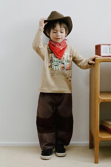 CONTRAST BALLOON TROUSERS - Brown by Zara