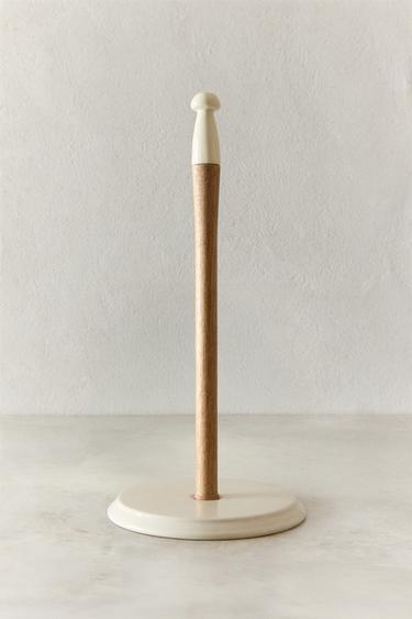 CERAMIC KITCHEN ROLL HOLDER - Cream by Zara