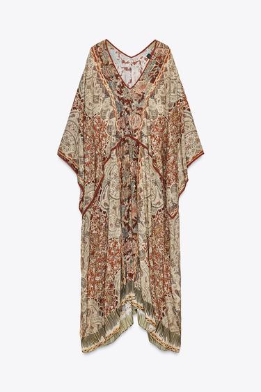 ZW COLLECTION PAISLEY KAFTAN DRESS - Printed by Zara