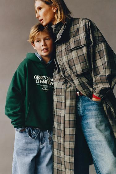 FOOTBALL HOODIE - Green by Zara