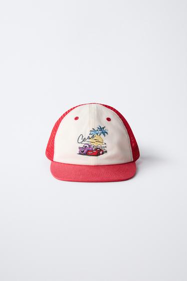 CARS LIGHTNING MCQUEEN © DISNEY EMBROIDERED MESH CAP - Red by Zara - Image 0