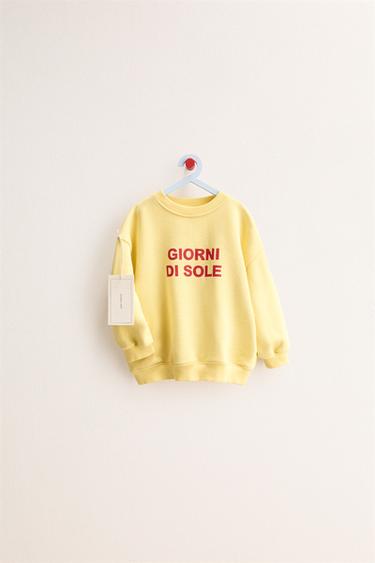 ZARA TIMELESS - SLOGAN SWEATSHIRT - Yellow by Zara