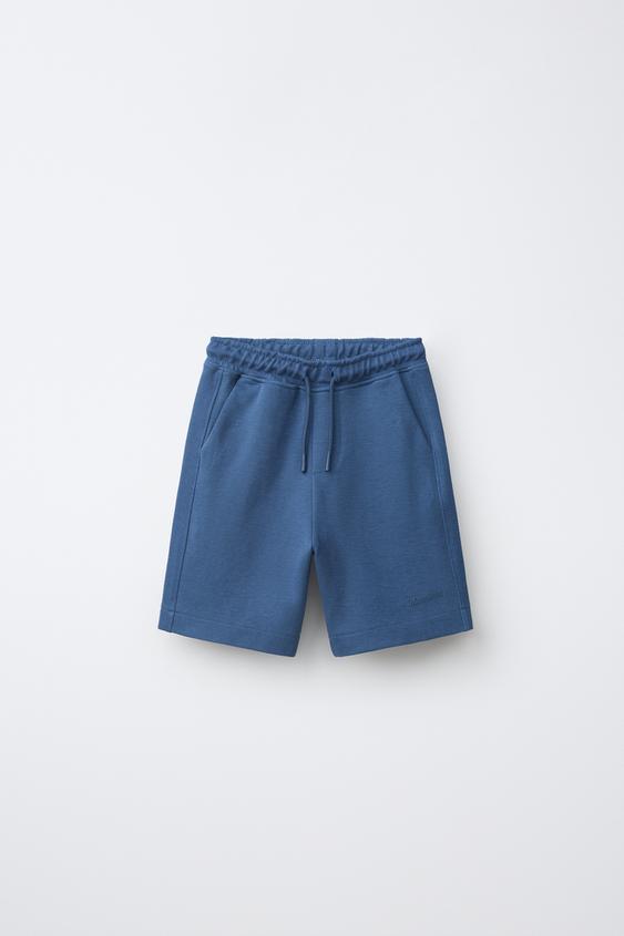 COMFORT PLUSH BERMUDA SHORTS - Blue by Zara - Image 0