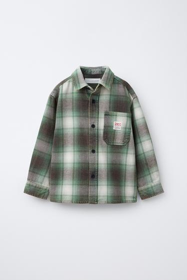 CHECK OVERSHIRT - Green by Zara - Image 0