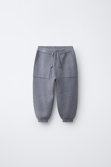 KNIT JOGGERS - Grey marl by Zara