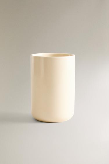 SHINY TOOTHBRUSH HOLDER - Beige by Zara - Image 0