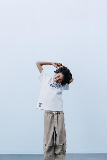 VARSITY T-SHIRT - White by Zara