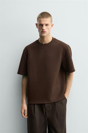 TECHNICAL RELAXED FIT SWEATSHIRT - Dark brown by Zara