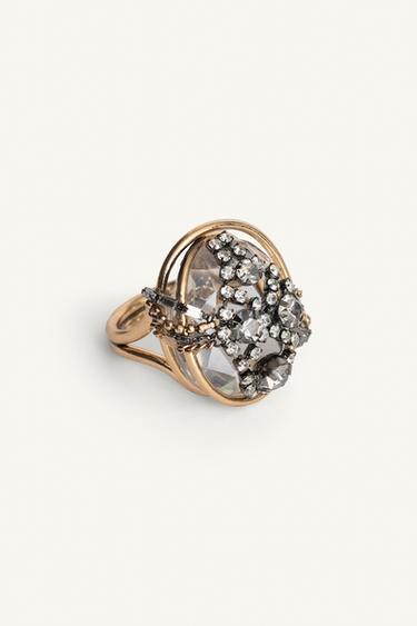 LIMITED EDITION SHIMMER RING - Gold / Silver by Zara