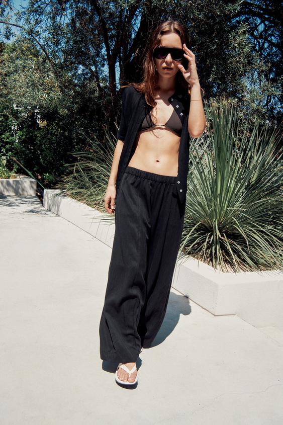 ZW COLLECTION BARREL TROUSERS - Black by Zara - Image 0