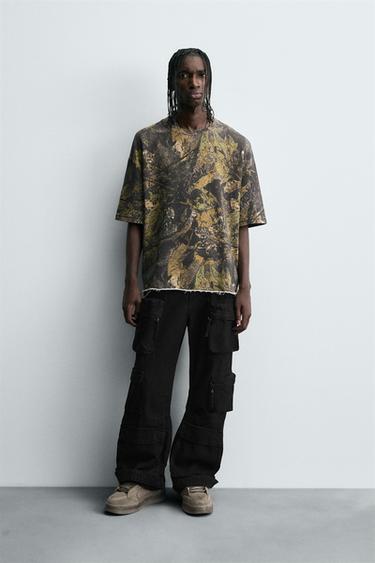TREE PRINT SWEATSHIRT - Light khaki by Zara - Image 0