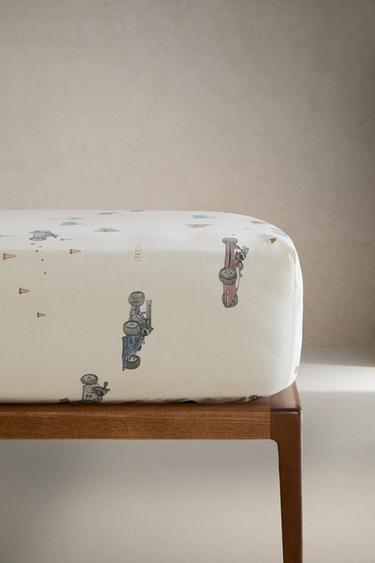 CHILDREN'S RACER DOG FITTED SHEET - Multicoloured by Zara