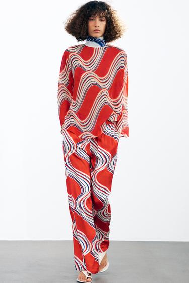 ZW COLLECTION PRINTED PYJAMA TROUSERS - Multicoloured by Zara - Image 0
