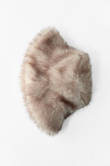 SHEEPSKIN BUCKET HAT - Ecru by Zara