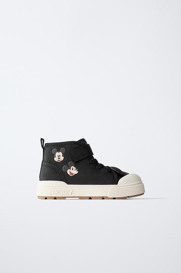 MICKEY MOUSE © DISNEY HIGH-TOP SNEAKERS - Black by Zara